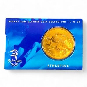 Sydney 2000 Olympic $5 Bronze Coin Athletics 1 of 28 Perth Mint Collectible